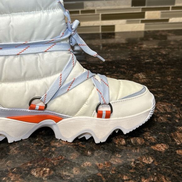 SOREL Free People Movement Kinetic Impact NXT White Waterproof Boots 10 DISPLAY - Picture 9 of 16